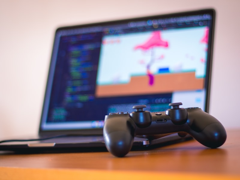 Editor's desk with retro gaming setup